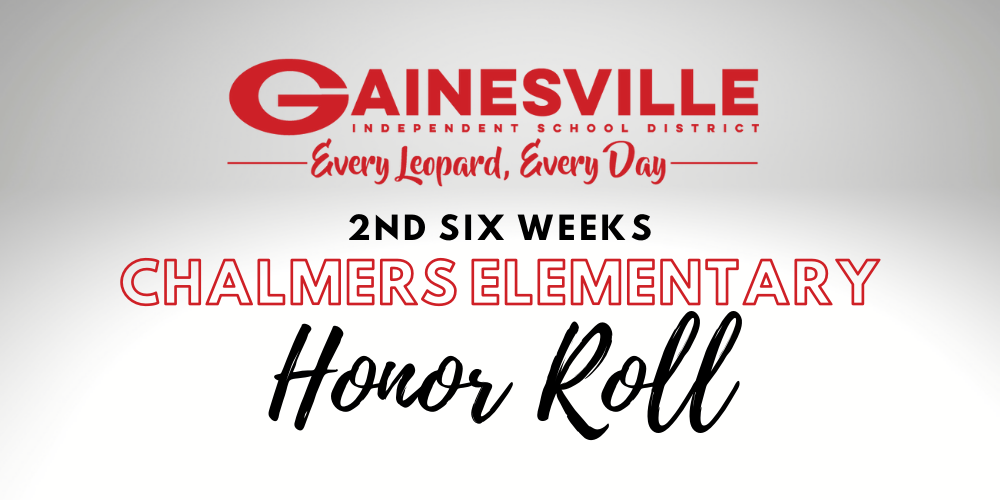  2nd six weeks honor roll